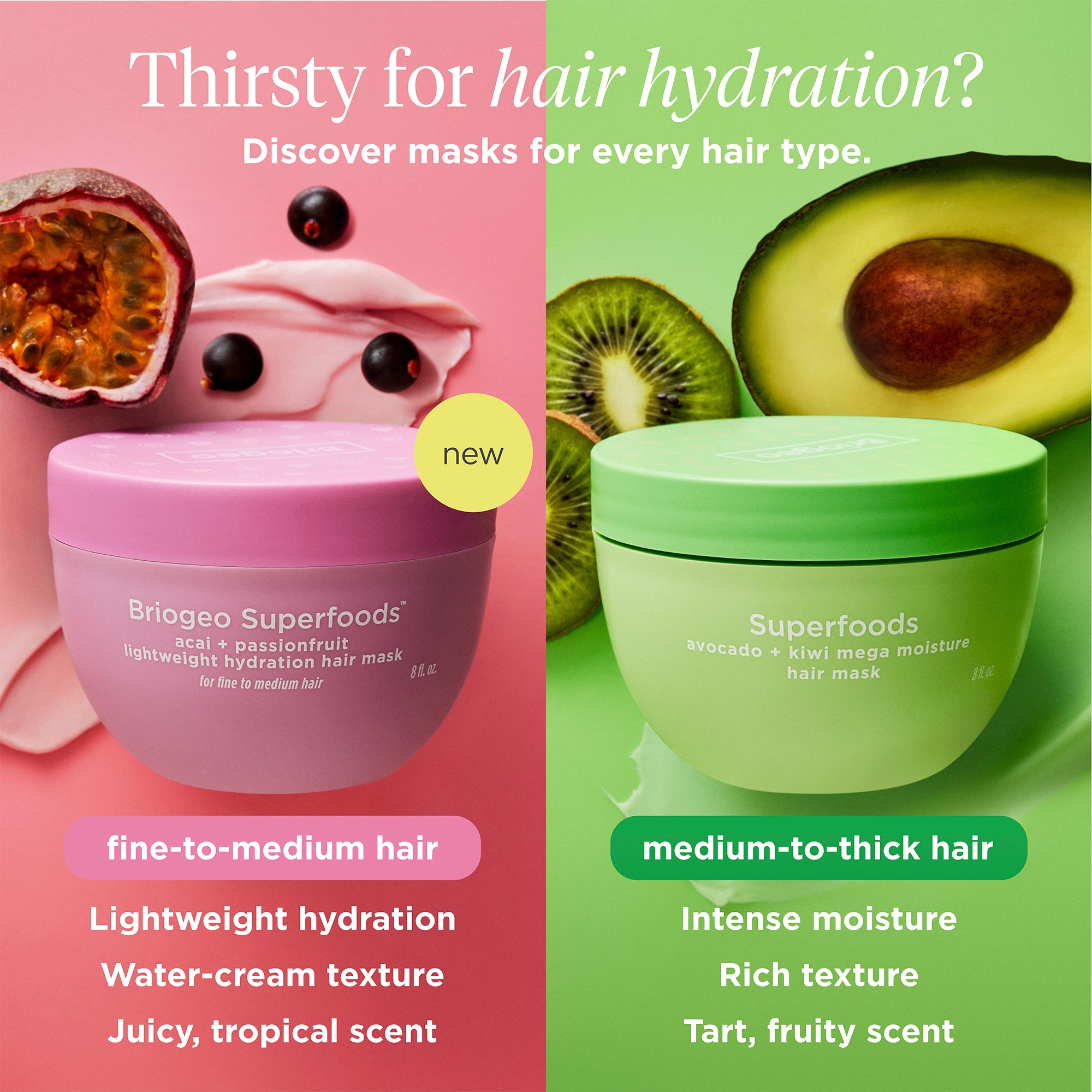 Superfoods Lightweight Hydration Hair Mask - Briogeo