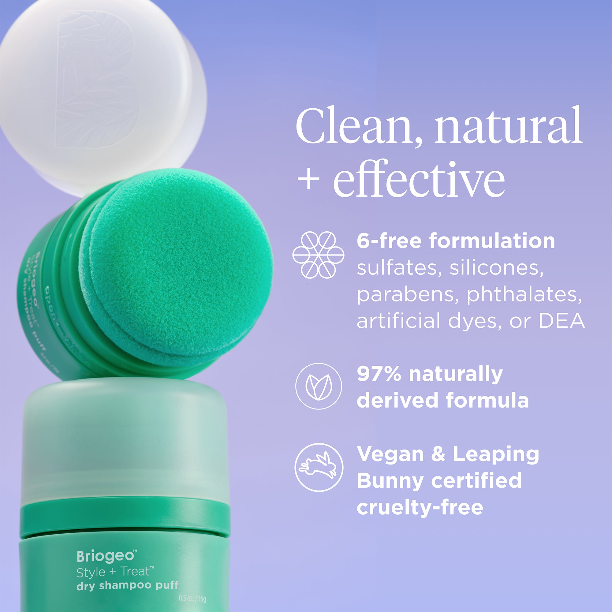 Style + Treat™ Dry Shampoo Puff-Translucent - Briogeo